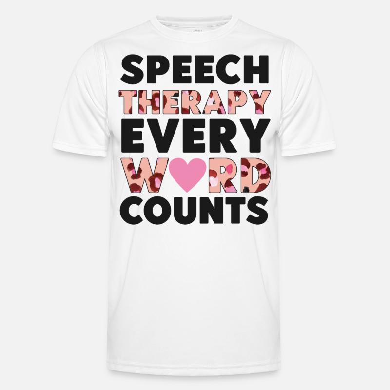 Speech Therapist Therapy Assistant - Men's Functional T-Shirt - white