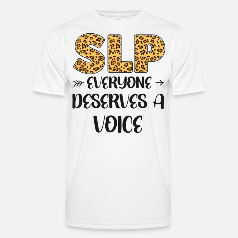 Speech Therapist Therapy Assistant - Men's Functional T-Shirt - white