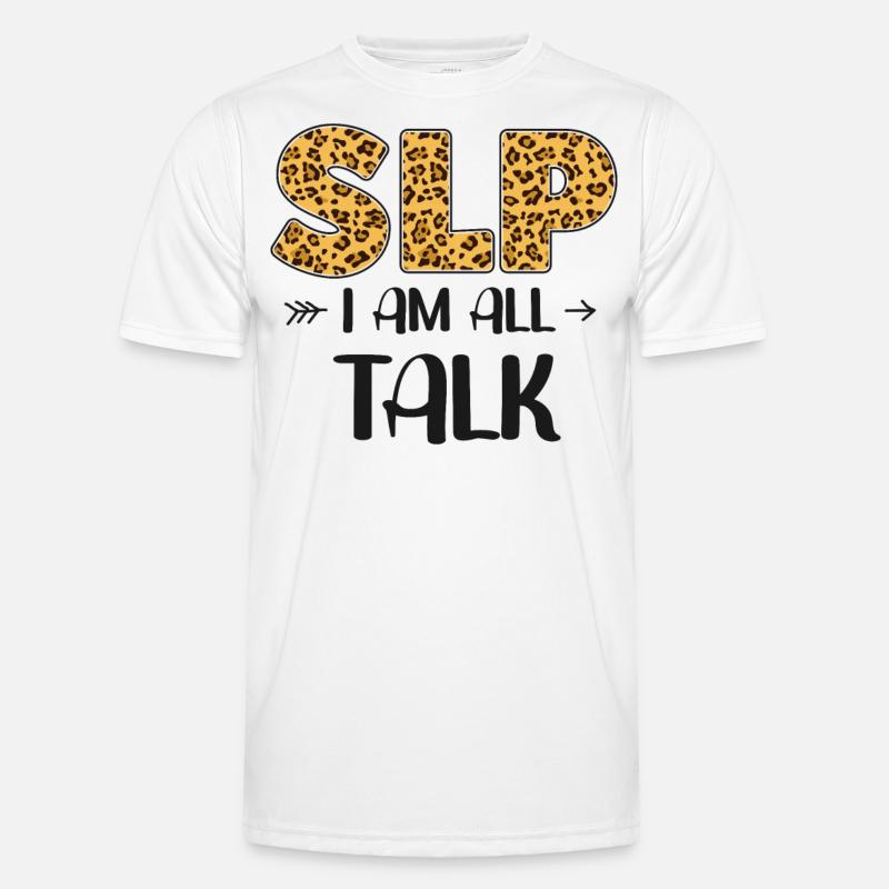 Speech Therapist Therapy Assistant - Men's Functional T-Shirt - white