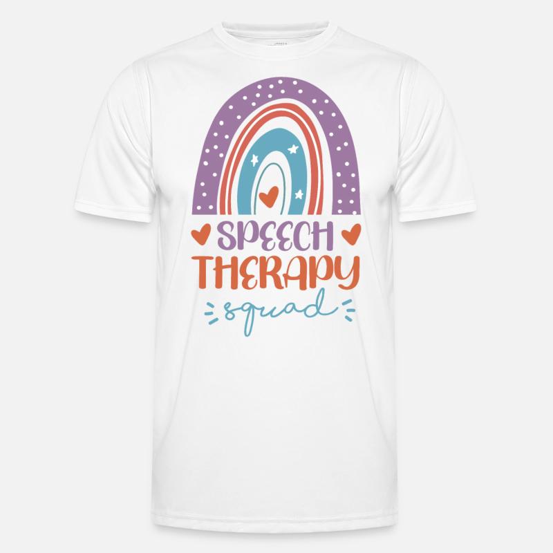 Speech Therapist Therapy Assistant - Men's Functional T-Shirt - white