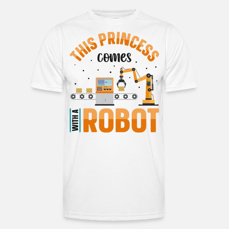 Robot Robotics Engineer Female Men's Functional T-Shirt