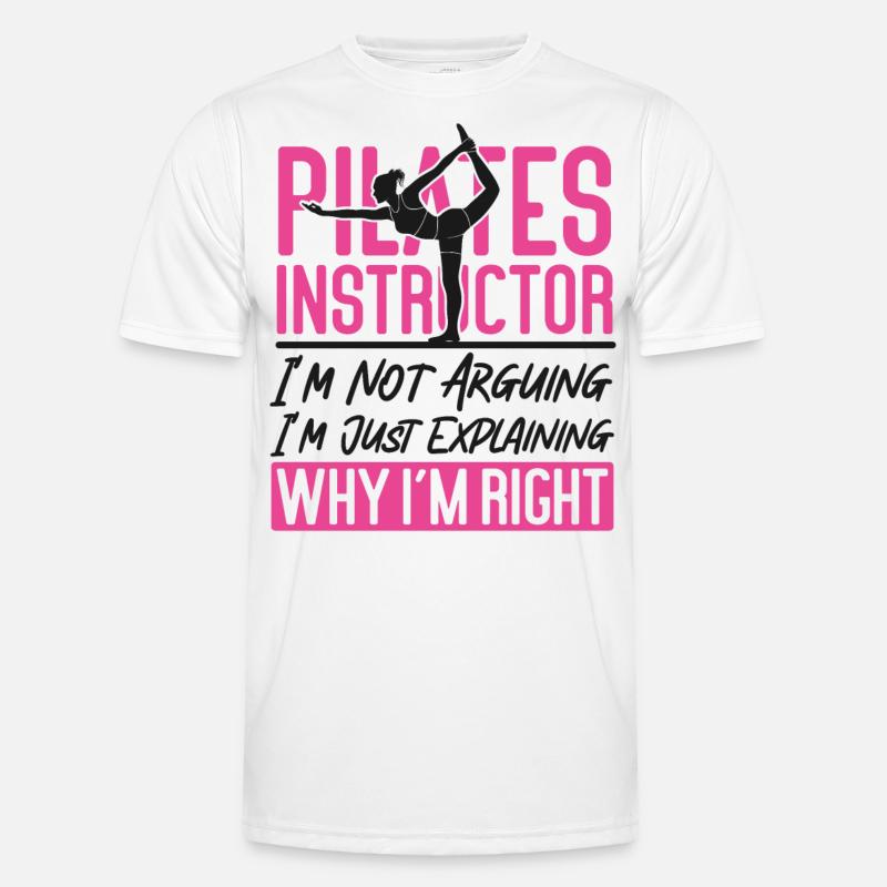 Pilates Instructor Teacher Pilates - Men's Functional T-Shirt - white