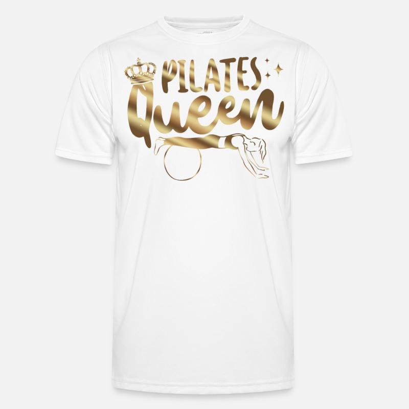 Pilates Instructor Teacher Queen - Männer Funktions-T-Shirt - Weiß