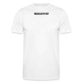 Billard - Chalk It Up - Männer Funktions-T-Shirt - Weiß - Vorne - AI Model Male 178 dark (178cm)
