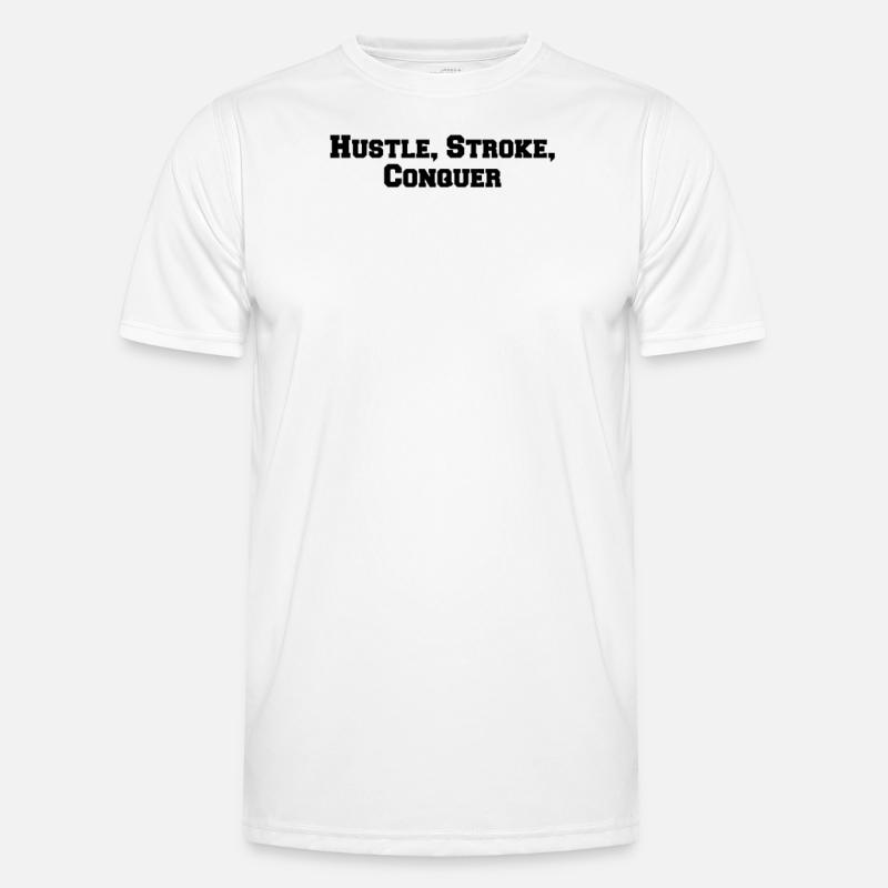 Billiards - Hustle, Stroke, Conquer Men's Functional T-Shirt