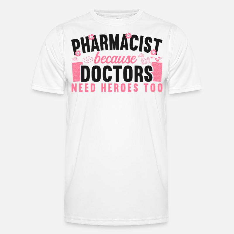 Pharmacy Tech Technician - Men's Functional T-Shirt - white