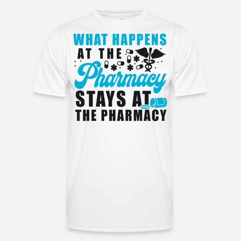Pharmacy Tech Technician - Men's Functional T-Shirt - white