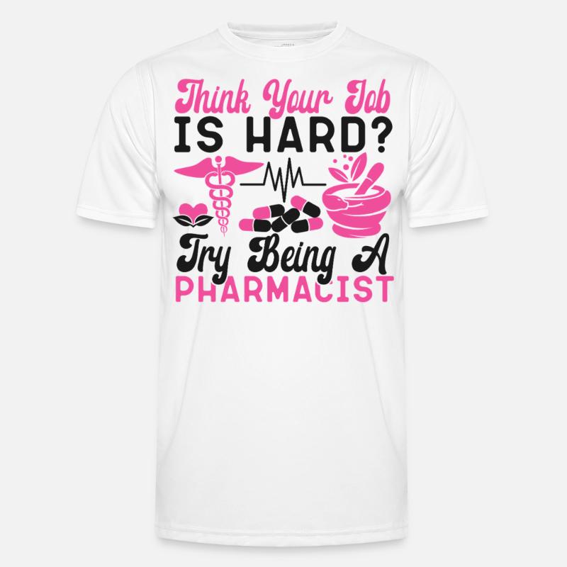 Pharmacy Tech Technician - Men's Functional T-Shirt - white