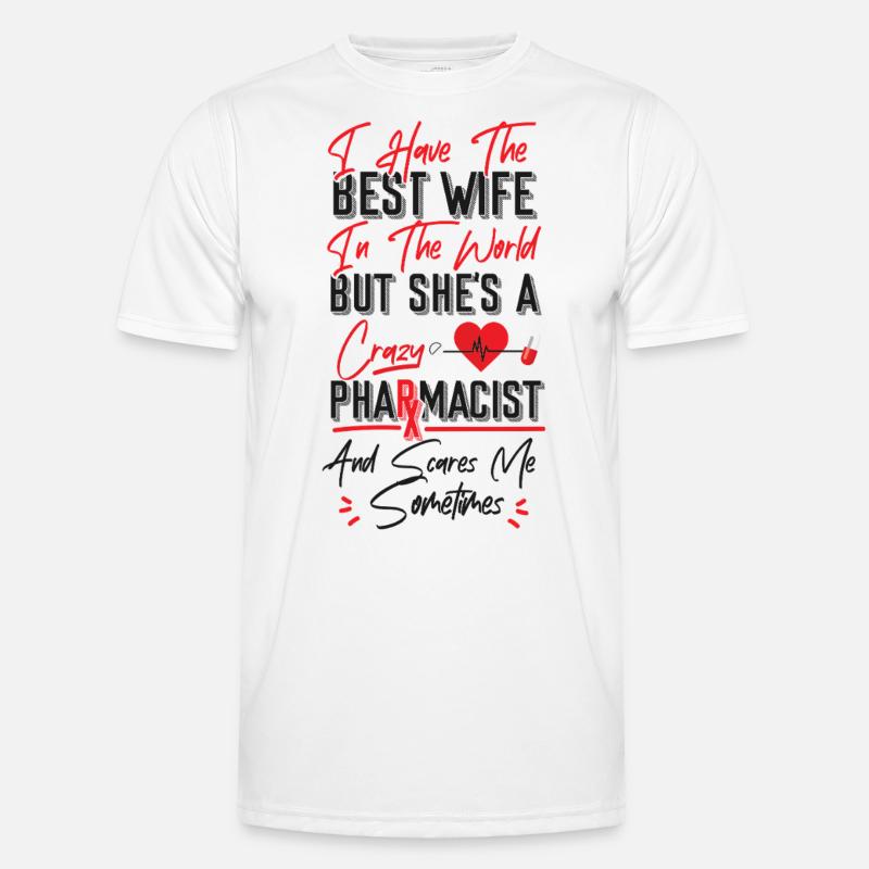 Pharmacy Tech Technician - Men's Functional T-Shirt - white