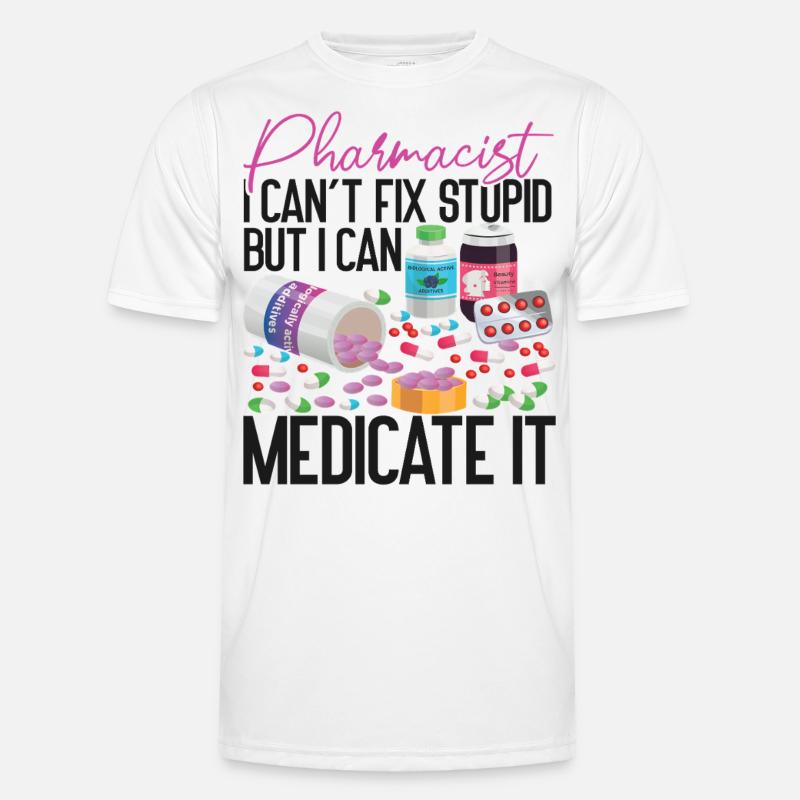 Pharmacy Tech Technician - Men's Functional T-Shirt - white