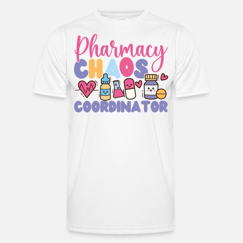 Pharmacy Tech Technician - Men's Functional T-Shirt - white