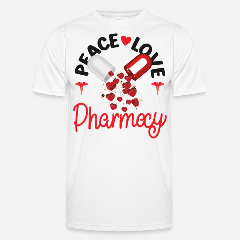 Pharmacy Tech Technician - Männer Funktions-T-Shirt - Weiß