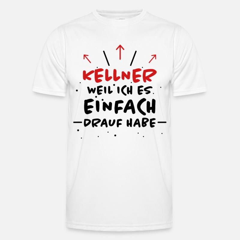 Kellner Spruch Restaurant Lustige Kellner Geschenk Männer Funktions-T-Shirt