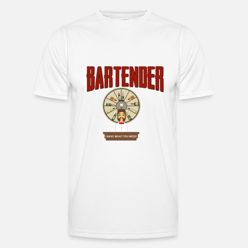 Bartender - Bartender - Bar - Men's Functional T-Shirt - white