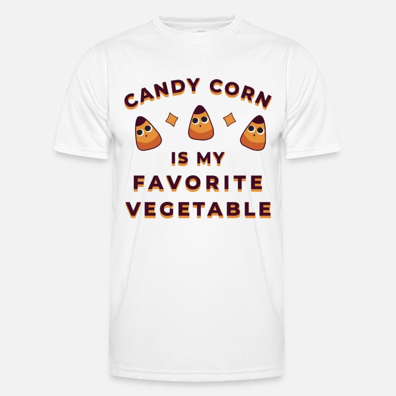 Candy Corn Halloween - Männer Funktions-T-Shirt - Weiß