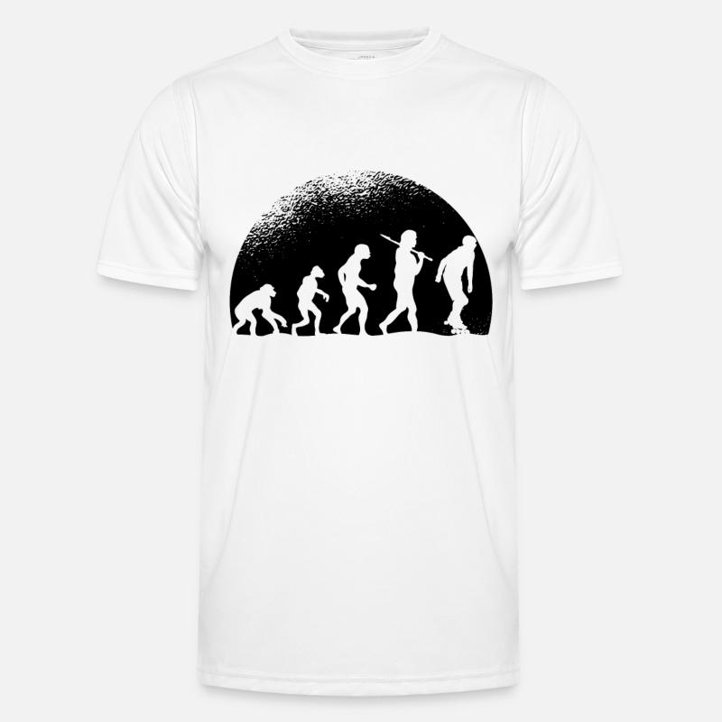 Evolution Roller skate - Men's Functional T-Shirt - white
