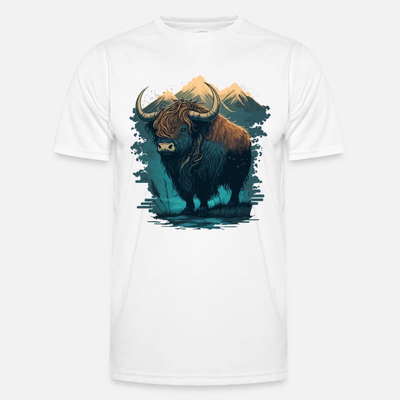 Yak Artwork Men's Functional T-Shirt