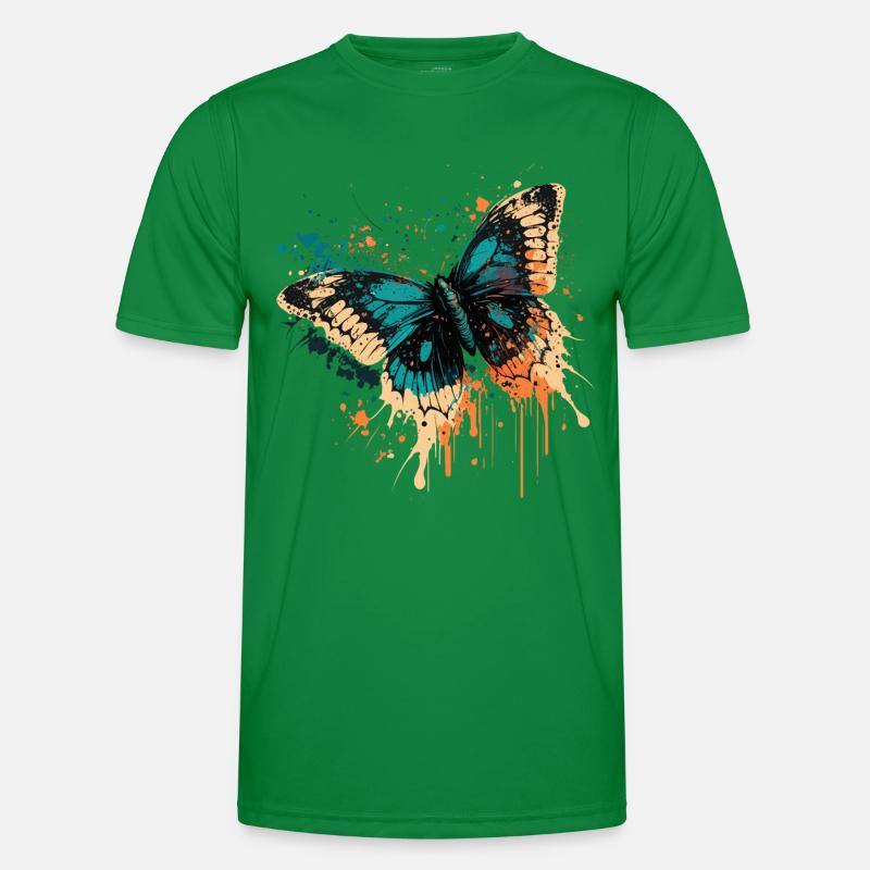 Conception de papillon T-shirt sport Homme