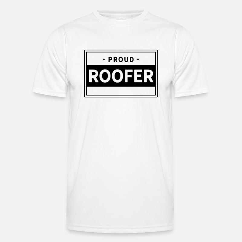 Team Dachdecker Dachdeckerin Dachdecken Dächer - Männer Funktions-T-Shirt - Weiß