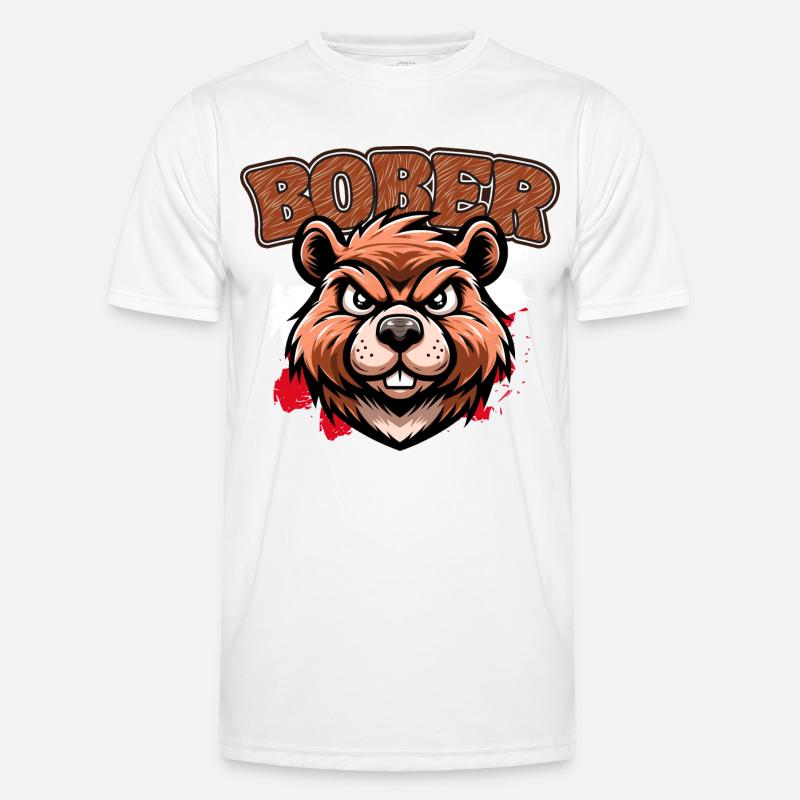 Bober | Polnisches Trenddesign Männer Funktions-T-Shirt