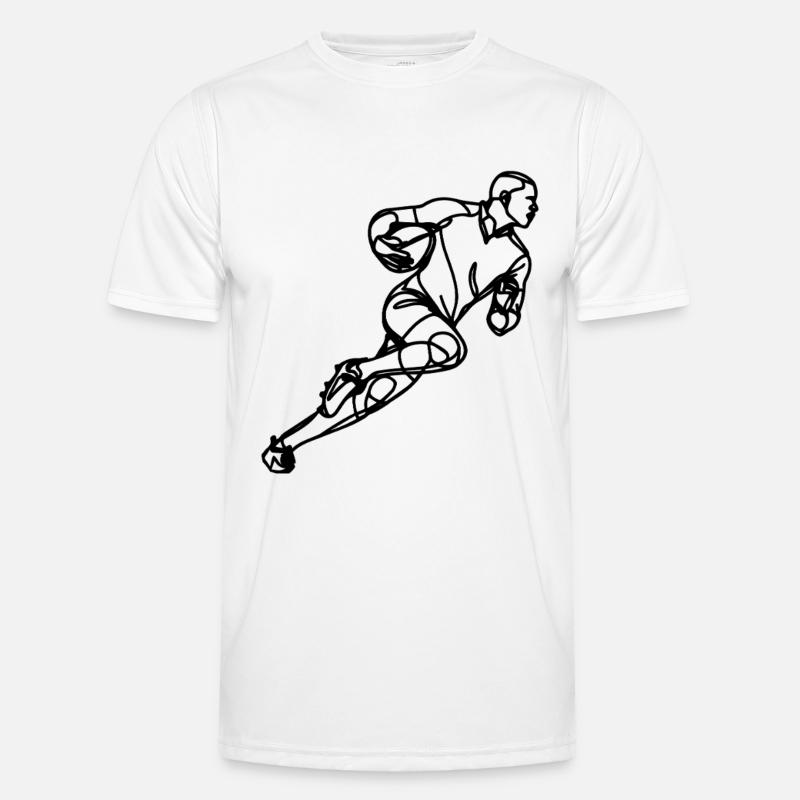 Rugby Sketch - Men's Functional T-Shirt - white