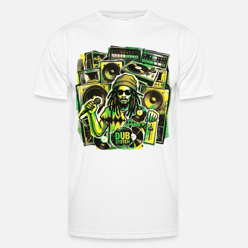 Dub Reggae Soundsystem Funkcjonalna koszulka męska