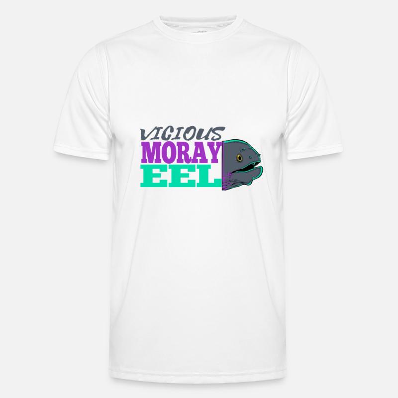 Moray eel eel evil - Men's Functional T-Shirt - white