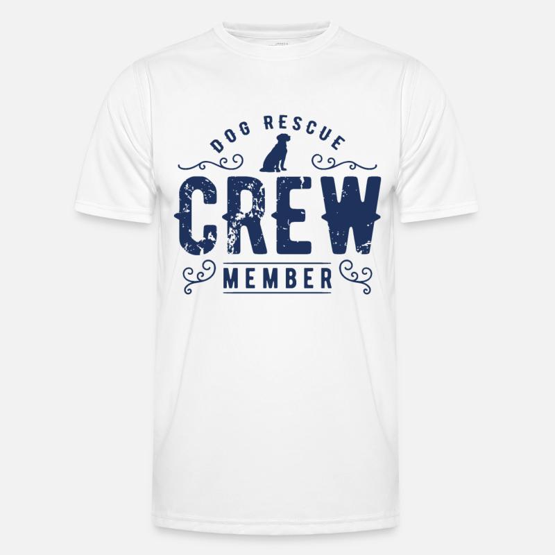 Hunde Rettung Männer Funktions-T-Shirt