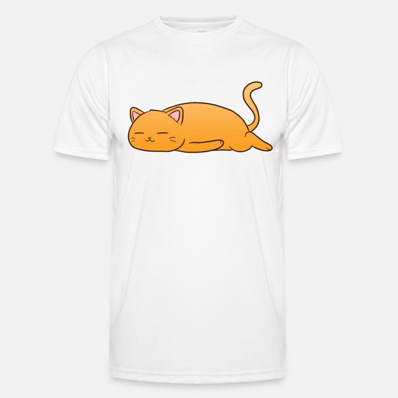 Chat endormi T-shirt sport Homme