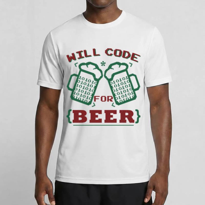Will Code For Beer Men's Functional T-Shirt