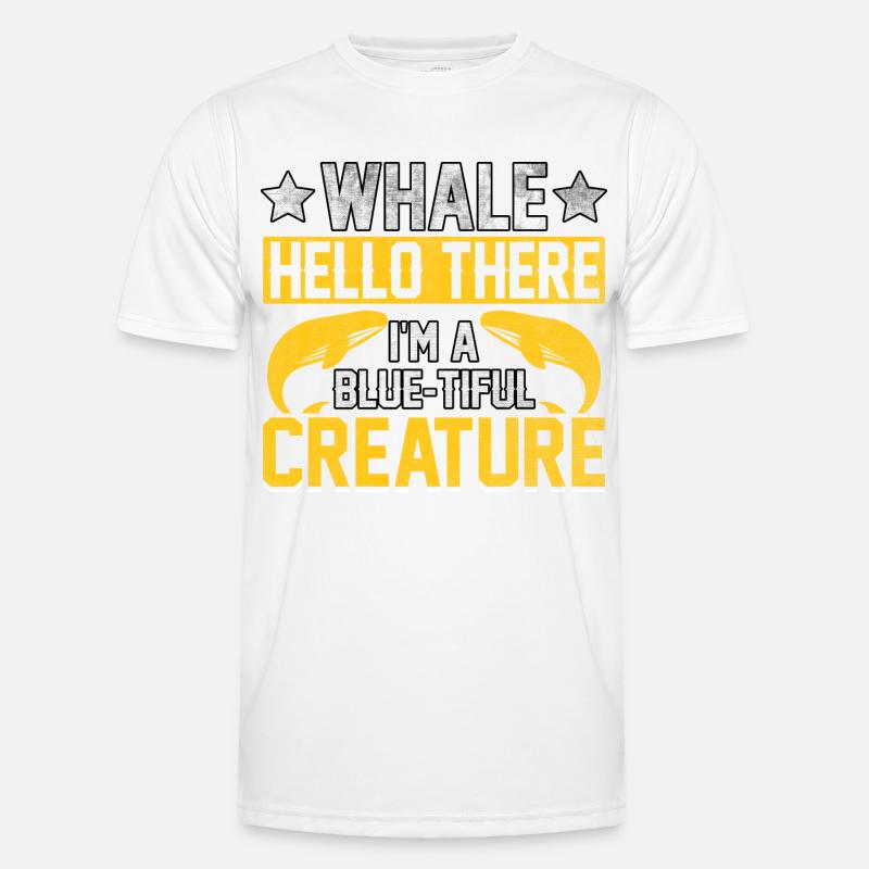 Wal, hallo, ich bin ein blaues Geschöpf Männer Funktions-T-Shirt
