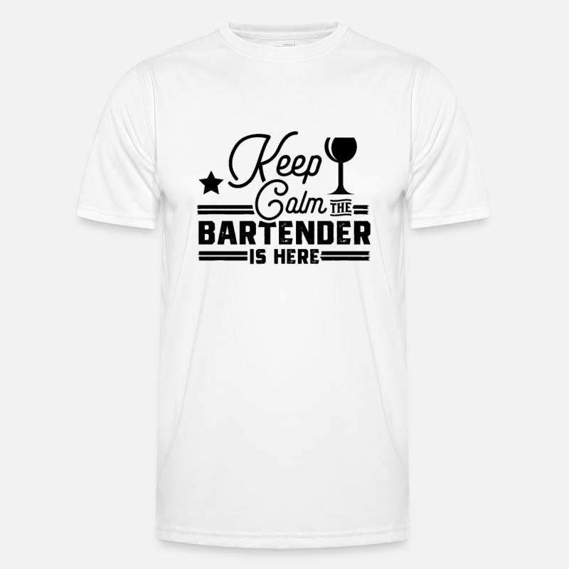 Barkeeper Kellner Kellnerin Barmann Barkeeperin Männer Funktions-T-Shirt