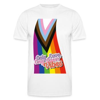Pride Spectrum: LGBTQIA+ Celebration - Men's Functional T-Shirt - white - Front - AI Model Male 178 dark (178cm)