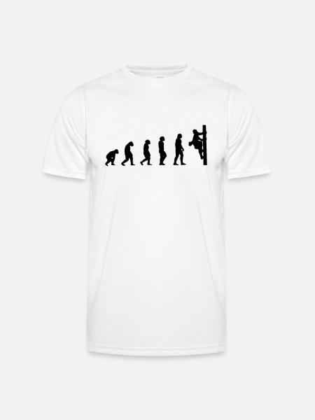 Netzelektriker Evolution Geschenk Elektriker - Männer Funktions-T-Shirt - Weiß