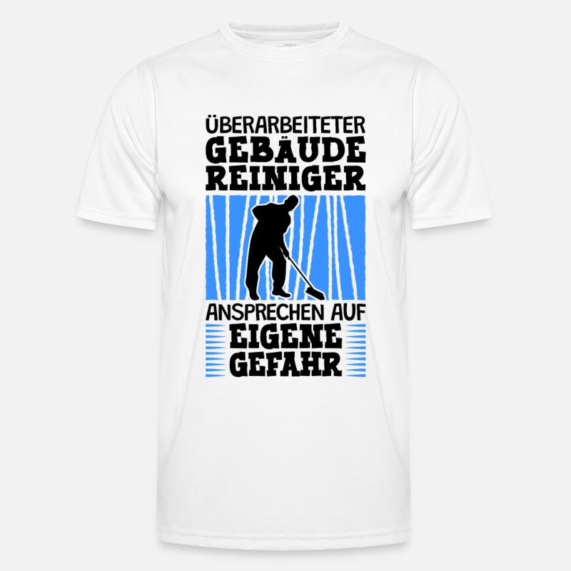 Überarbeiteter Gebäudereiniger Fensterputzer Männer Funktions-T-Shirt