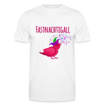 Fasenacht, Fastnacht, Nachtigall, fastnachtigall - Männer Funktions-T-Shirt - Weiß - Vorne - AI Model Male 178 dark (178cm)