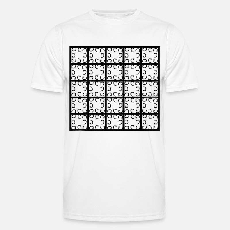 Square-decor Men's Functional T-Shirt