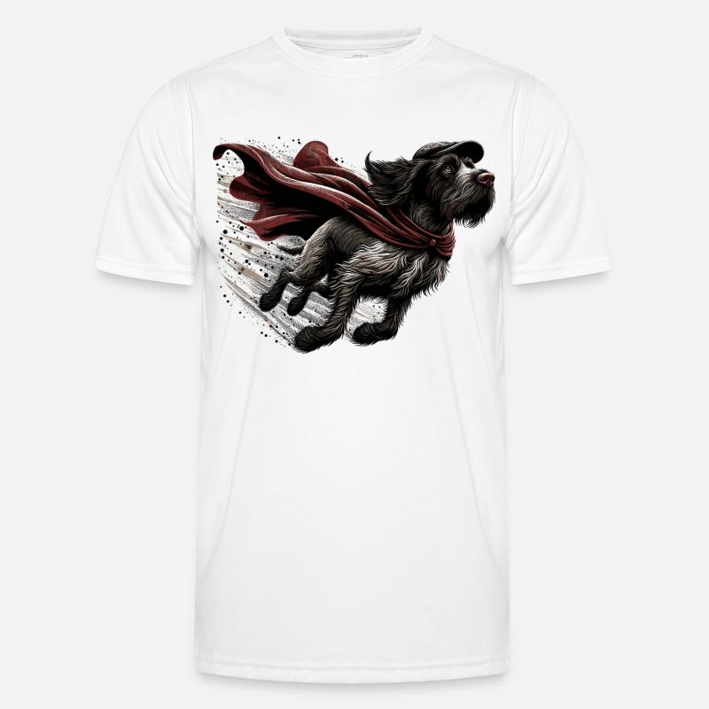 Super Hund Deutsch Drahthaar DD Pointer Geschenk Männer Funktions-T-Shirt