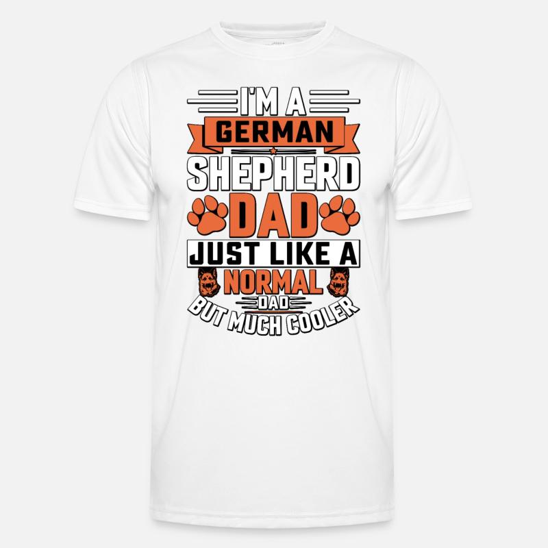 I'm a German Shepherd Dad - Men's Functional T-Shirt - white