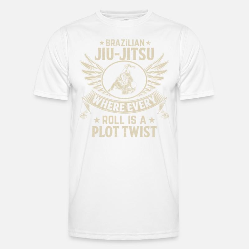 Brazilian Jiu-Jitsu where every roll is a plot Männer Funktions-T-Shirt