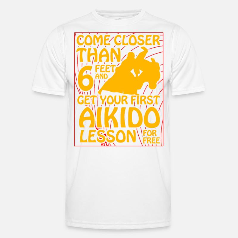 Aikido - Funktionsshirt til herrer - hvid