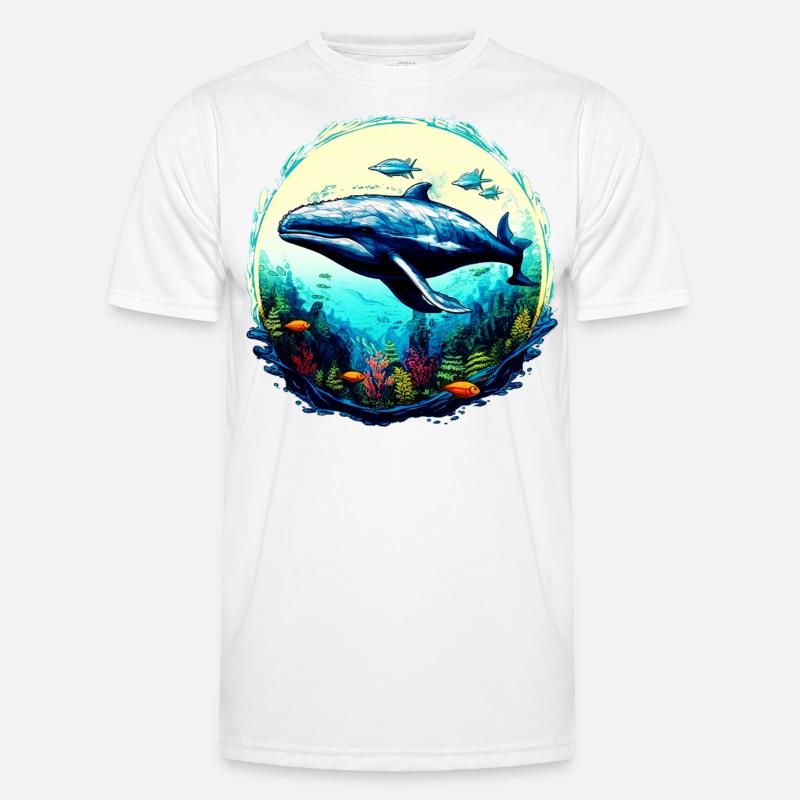 Blauwal Männer Funktions-T-Shirt