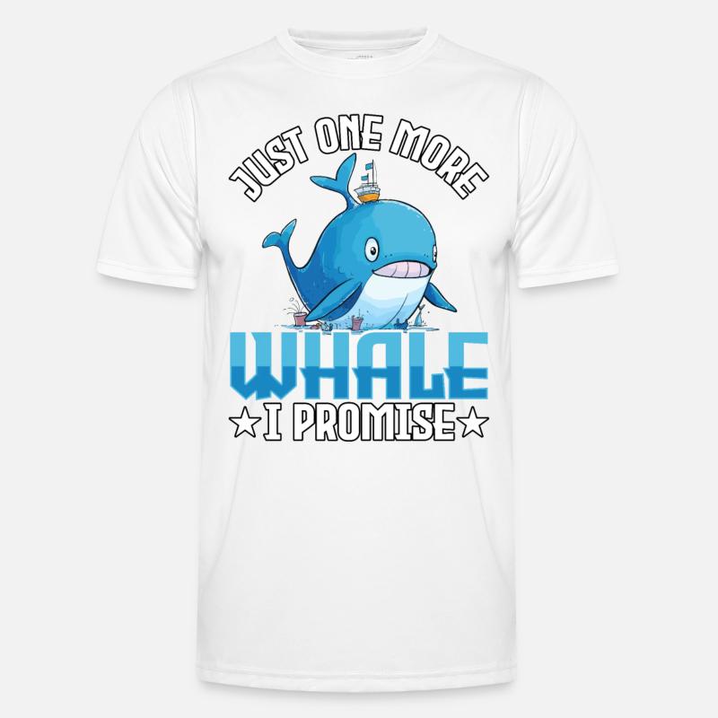 Nur noch ein Wal, versprochen - Männer Funktions-T-Shirt - Weiß