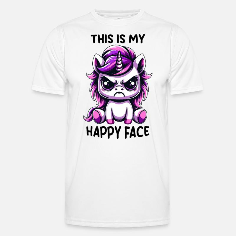 C’est mon visage heureux T-shirt sport Homme