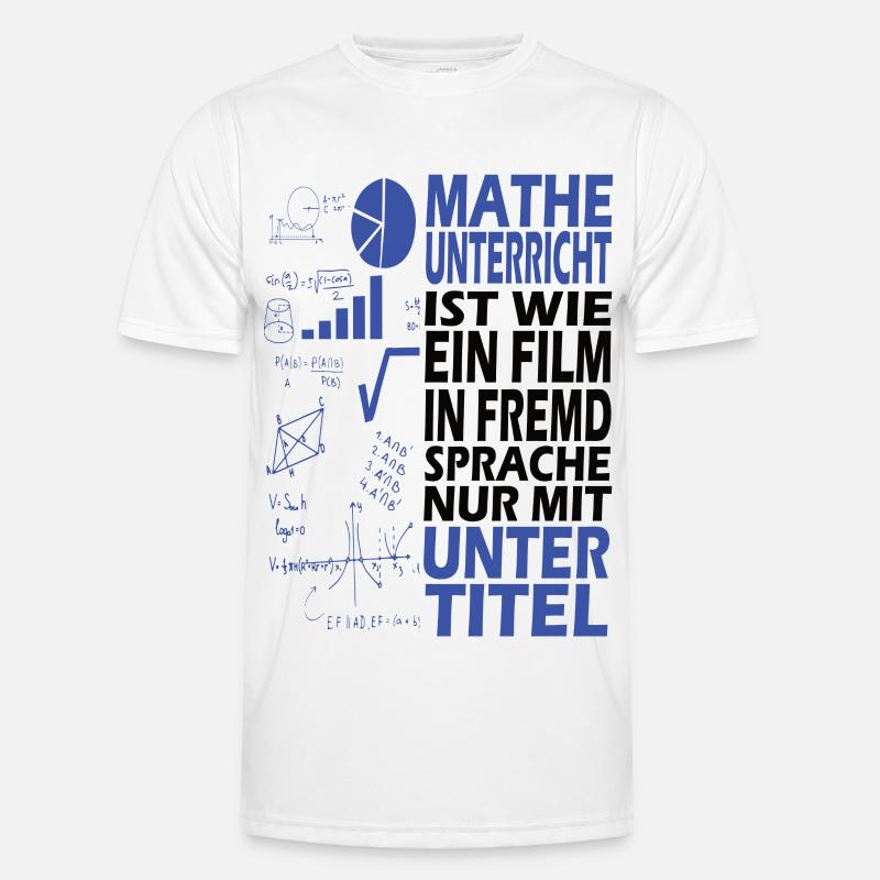 Math school student profession gift Men's Functional T-Shirt