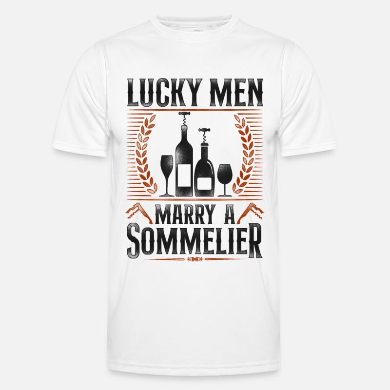 Sommelier Wine Drinking Tasting Männer Funktions-T-Shirt