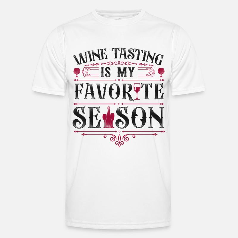 Sommelier Wine Drinking Tasting - Männer Funktions-T-Shirt - Weiß
