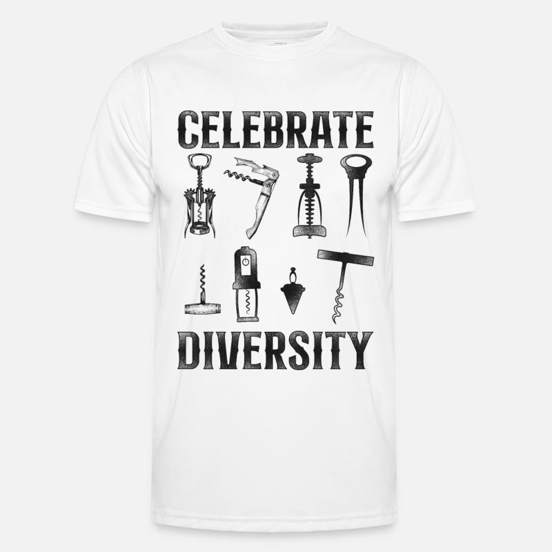 Sommelier Wine Drinking Tasting Männer Funktions-T-Shirt