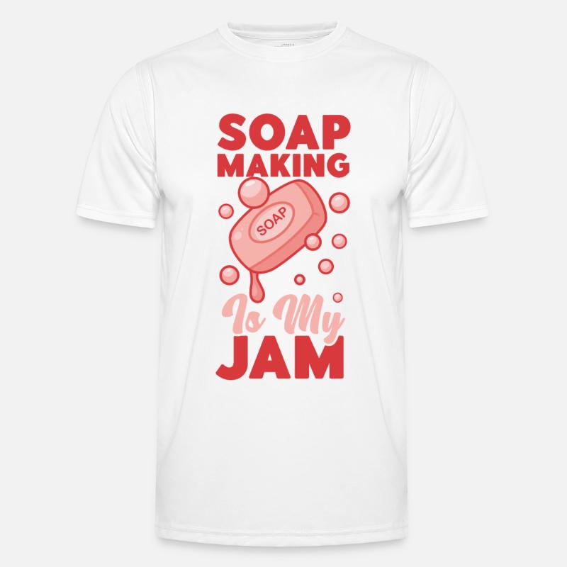 Soap Making Crafting Soap Making - Men's Functional T-Shirt - white