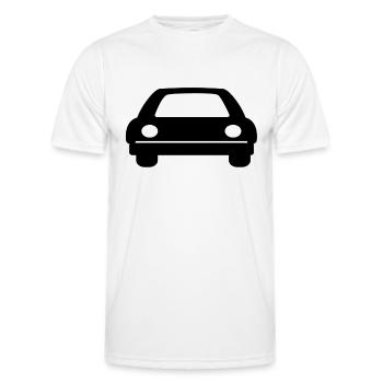 automobile - Men's Functional T-Shirt - white - Front - AI Model Male 178 dark (178cm)